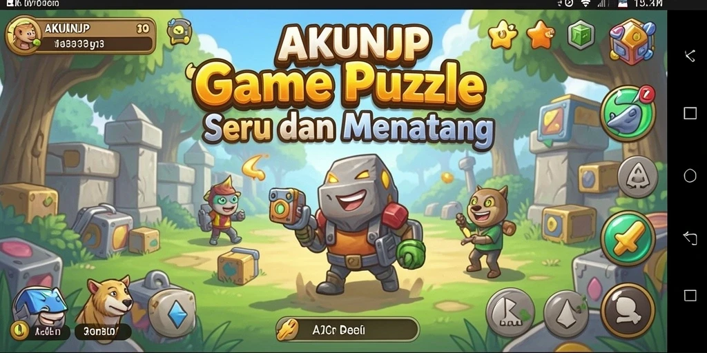 Tampilan gameplay seru dari AKUNJP yang menantang.
