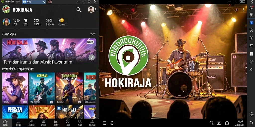 Screenshot gameplay HOKIRAJA menampilkan keseruan bermain musik.