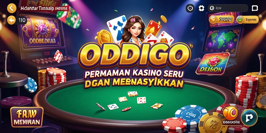 Tampilan gameplay ODDIGO yang mendebarkan dan penuh aksi Kasino.