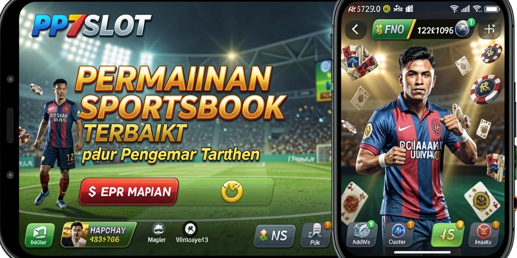 Tampilan utama PP7SLOT dengan berbagai pilihan taruhan olahraga.