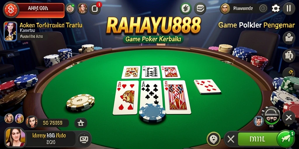 Screenshot gameplay RAHAYU88 menunjukkan aksi seru dalam permainan Poker.