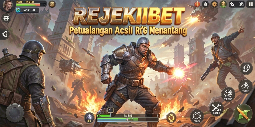 Screenshot menampilkan aksi seru dalam game ARPG REJEKIBET.
