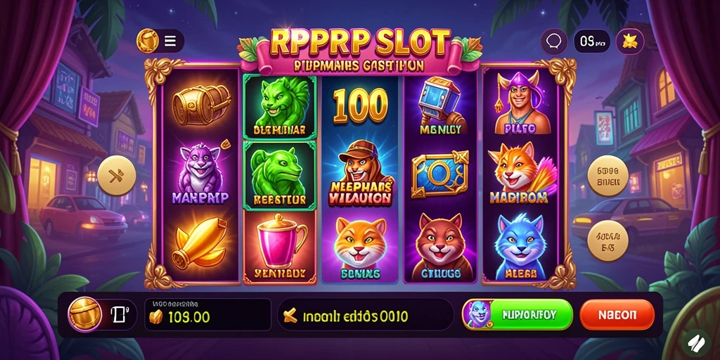 Tampilan menarik gameplay RPRPRP dengan fitur Slot yang mengasyikkan.